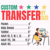 Custom DTF Transfers by Size