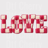 Red Gingham Plaid LOVE DTF Transfer - Valentine’s Ready to Press Design