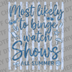 Blue text saying Most Likely to Binge Watch Shows All Summer with sunglasses and seashells icons DTF transfer ready to press.