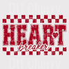 Heart Breaker Retro DTF Transfer - Checkerboard Valentine Ready to Press