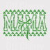 Green Gingham MAMA DTF Transfer - St. Patrick’s Day Ready to Press