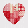 Patchwork Heart Valentine’s Day DTF Transfer - Ready to Press Heat Transfer