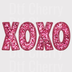 Pink Glitter XOXO DTF Transfer - Hugs and Kisses Ready to Press Heat Transfer