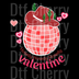 Howdy Valentine Western DTF Transfer - Pink Cowboy Hat Ready to Press