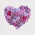 Purple Knit Texture Hearts DTF Transfer - Coquette Valentine's Day Design