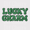 Lucky Charm Retro Typography DTF Transfer - St. Patrick's Day Ready to Press