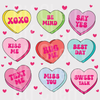 Pastel Conversation Hearts DTF Transfer - Retro Candy Heart Ready to Press