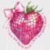 Love You Berry Much Strawberry DTF Transfer - Pink Disco Valentine Design