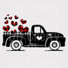 Vintage Truck with Hearts DTF Transfer - Valentine's Day Ready to Press Transfer